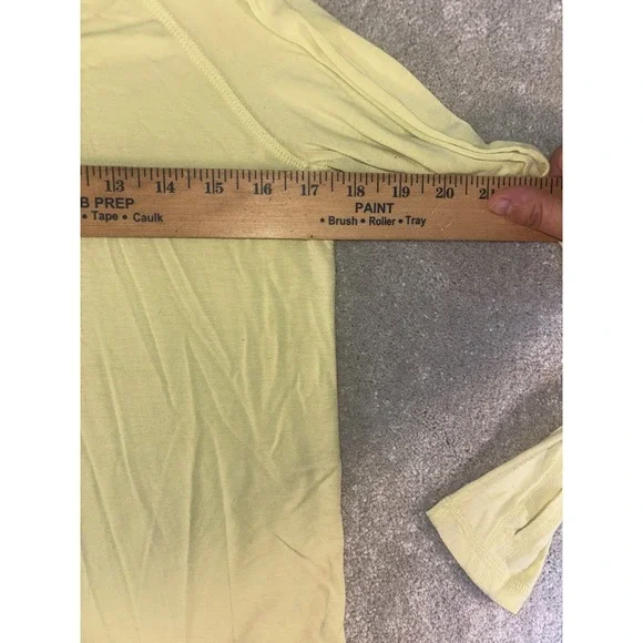Women's Free Fly Thin Hooded Long Sleeve Shirt Thumb Holes Small Citron - Picture 5 of 8